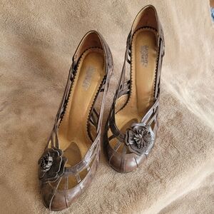 Naughty Monkey Leather High Heels